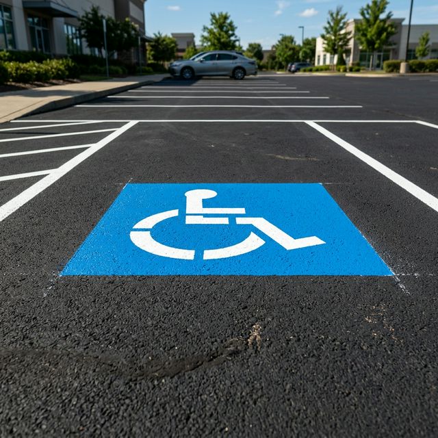 ADA Handicap Parking Stenciling